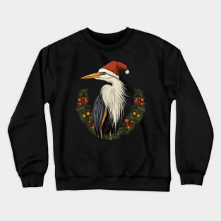 Heron Christmas Crewneck Sweatshirt